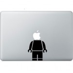 Lego Mann Macbook Aufkleber Schwarz MacBook Aufkleber
